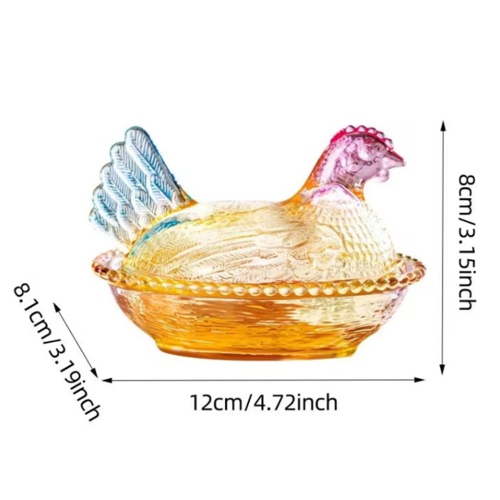 Vintage Design Pastel Hen on Nest - Imported - Picture 2 of 2